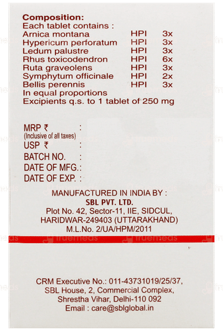 Sbl At Tabs Tablet 25Gm